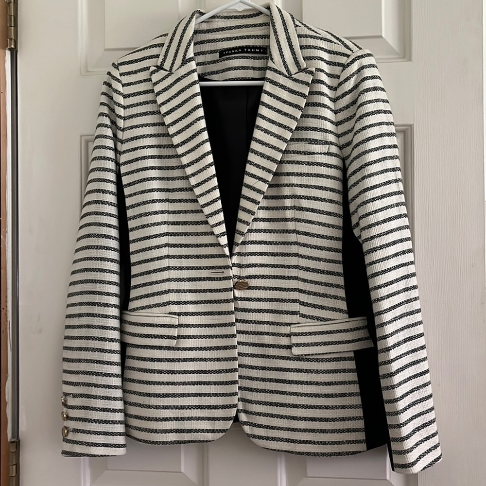Ivanka Trump striped blazer